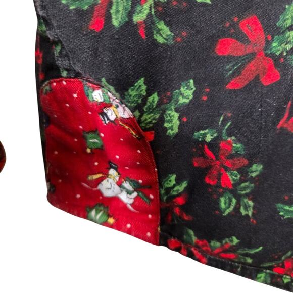 Bin Blaes Christmas Reversible Button Down Shirt Size 2X 0071 - Picture 6 of 9